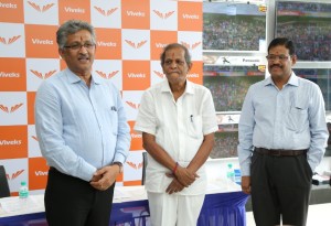 3.From L to R Mr. B S Nagesh, Founder,TRRAIN, Mr. Kodandaraman,CMD, Viveks & Mr. Srinivasa, CEO, Viveks