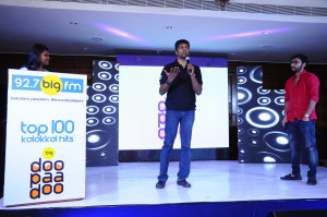 At the launch of Big Doo Paa Doo 92.7 Big FM RJ Balaji with Madhan Karky