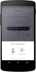 Request a ride for others