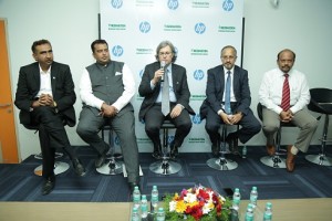 Mr. Alon Bar – Shany,Vice President & General Manager, Indigo Division, HP Inc. addresing the media on the sidelines of the lanch of Indigo Centre of Excellence