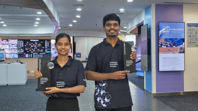 Two Chennai Students Among National Toppers in Samsung Innovation Campus (SIC) 